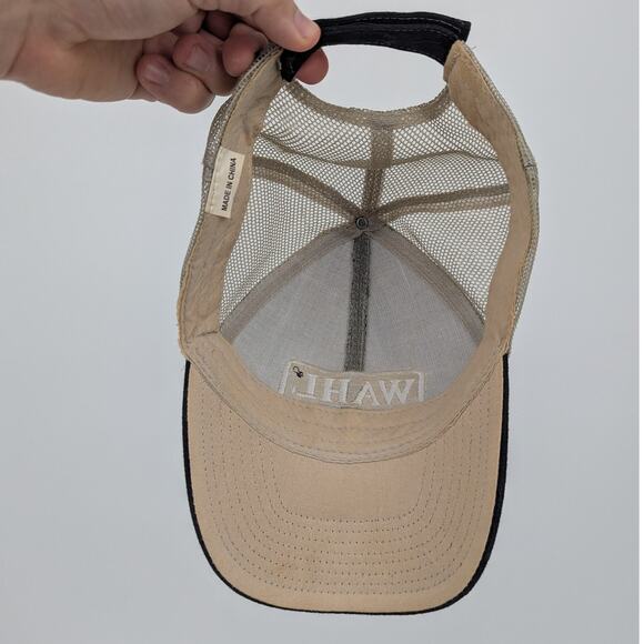 Vintage WAHL Mesh Back Baseball Hat w Adjustable Velcro Strap OSFA - Picture 7 of 7